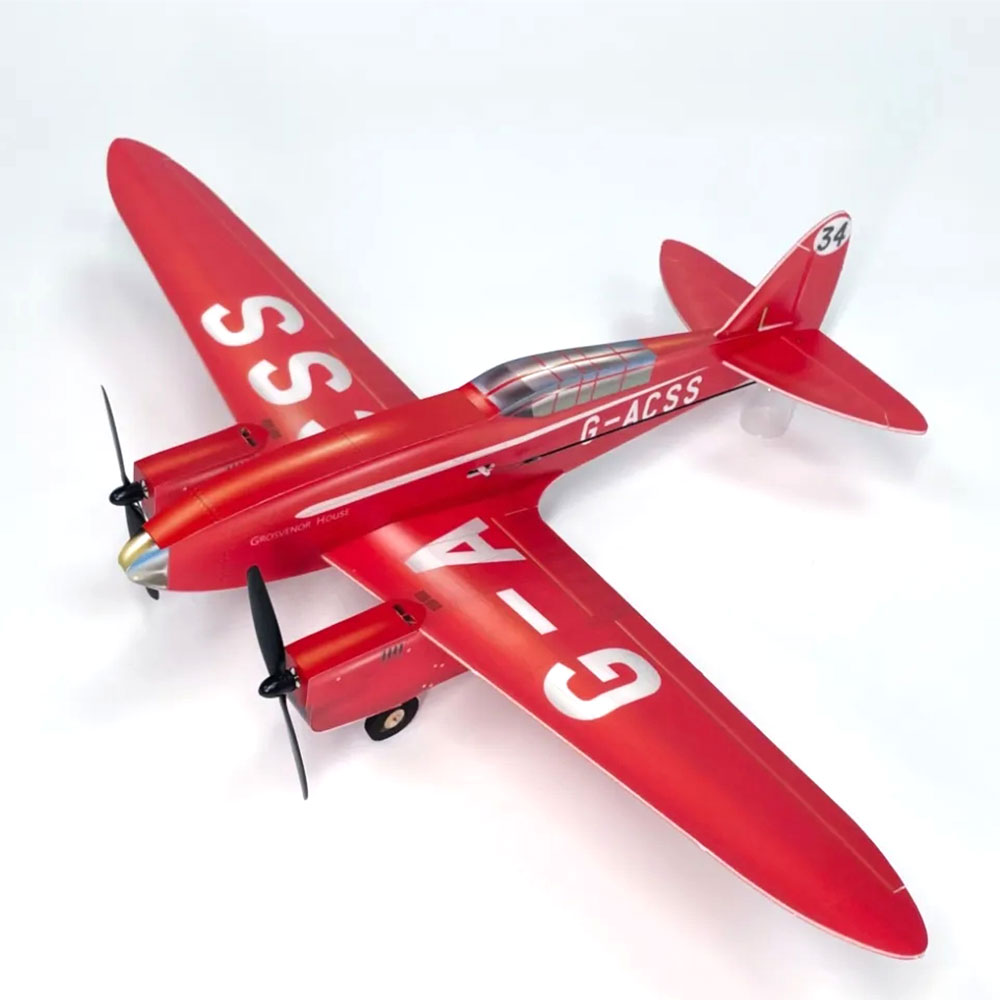 Der-RC-Flugzeugbausatz-KT-Foam-De-Havilland-DH88-Dual-Motor-mit-einer-Spannweite-von-460-mm-KITMotor-1996751-3